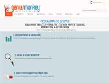 Tablet Screenshot of geniusmonkey.com